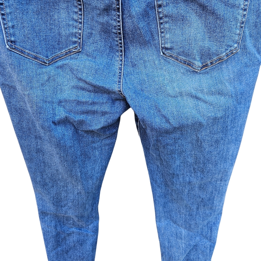 Guess Blue Ripped Skinny Jeans Women Size 31 - Picture 15 of 16